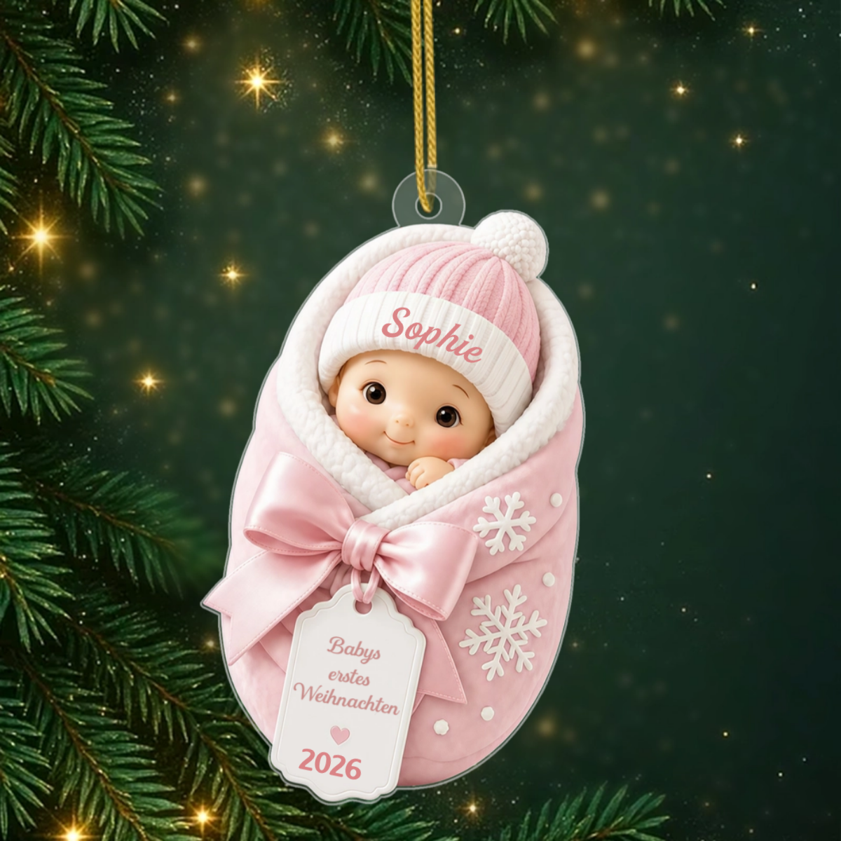 Babys_Erstes_Weihnachten_Personalisierter_Acryl Ornament_1