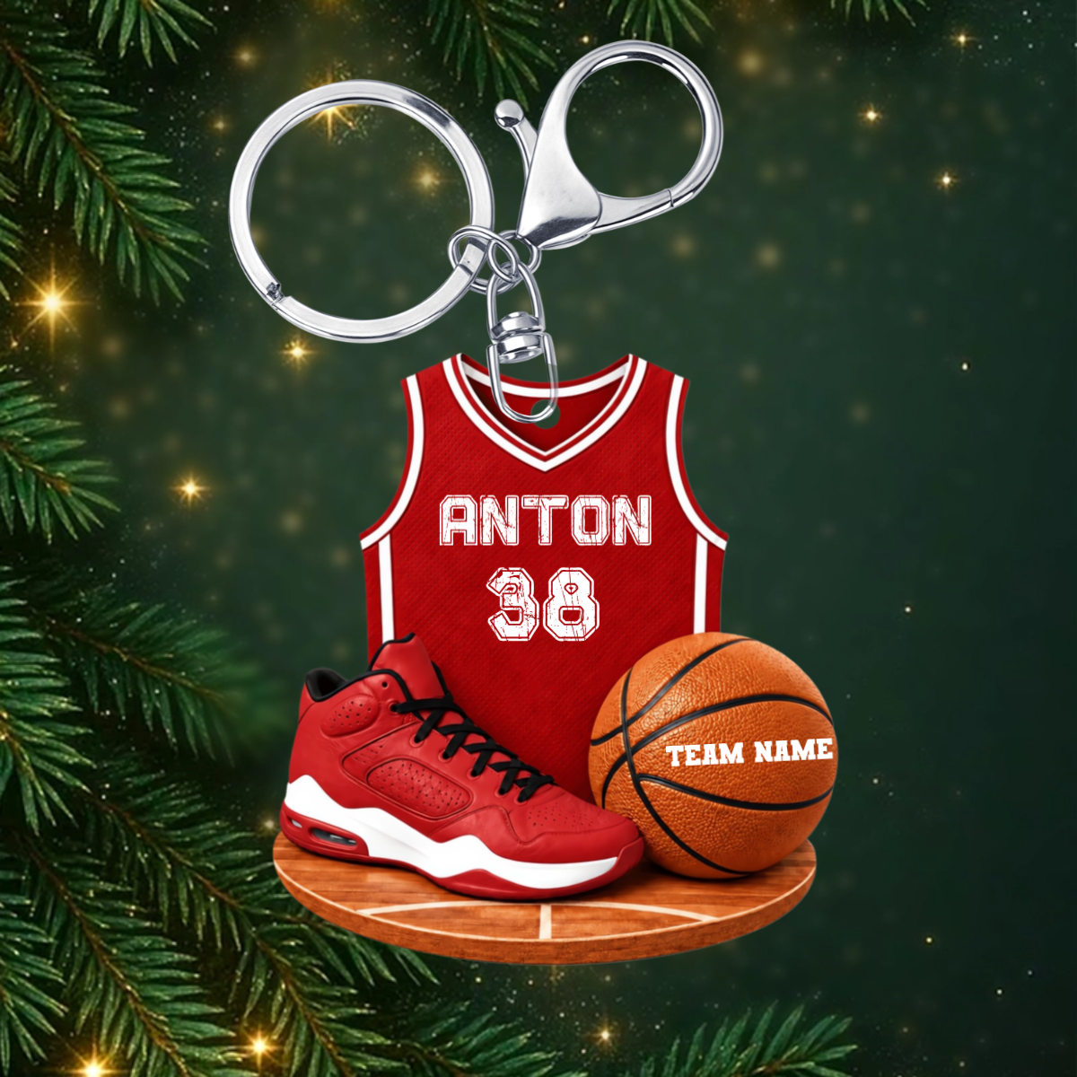 Basketball Fan_PersonalisiertesGeschenk SchlusselanhangerAusAcrylFurBasketballfans