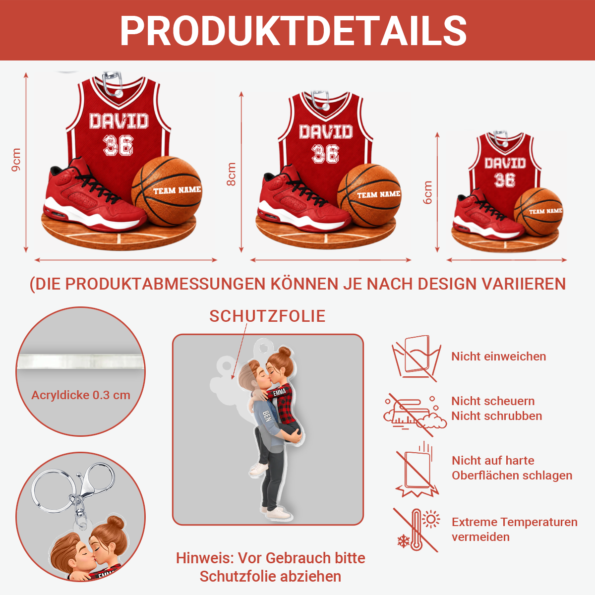 Basketball Fan_Personalisiertes_Geschenk_Schl_sselanh_nger_Aus_Acryl_F_r_Basketballfans