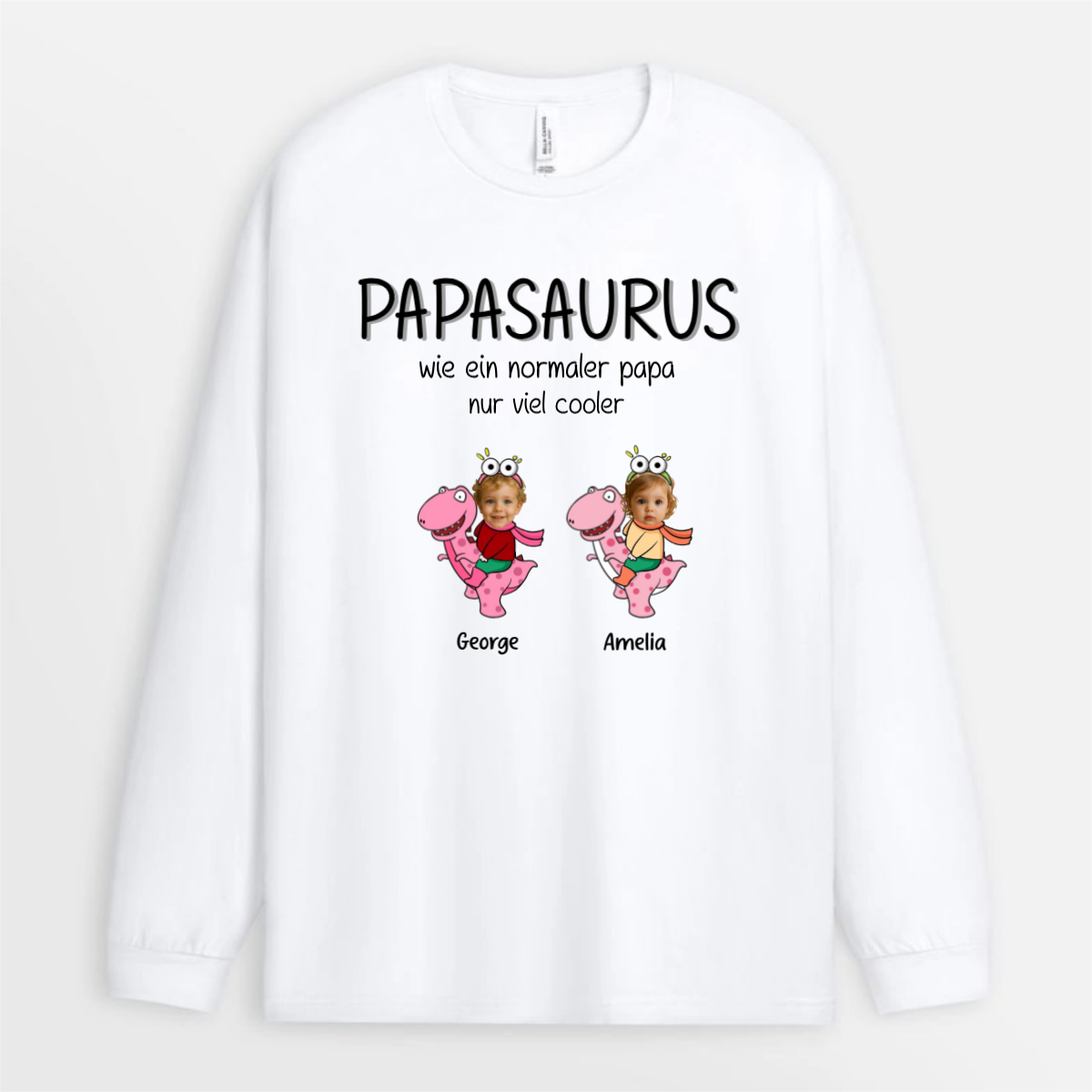 Daddysaurus_Grandpasaurus_Mit_Kinderfotos_Und_Namen_Personalisiertes_Geschenk_T Shirt_Fur_Papa_Und_Opa_2_d138b5ff bbb1 4c58 a1c8 e7888122a3be