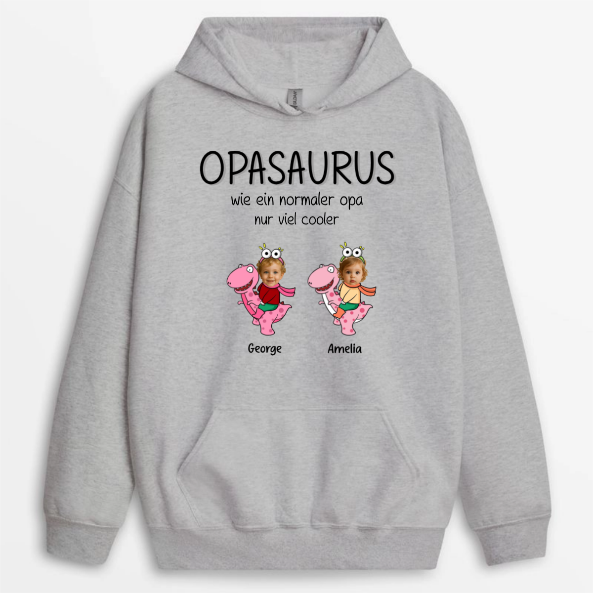Daddysaurus_Grandpasaurus_Mit_Kinderfotos_Und_Namen_Personalisiertes_Geschenk_T Shirt_Fur_Papa_Und_Opa_5