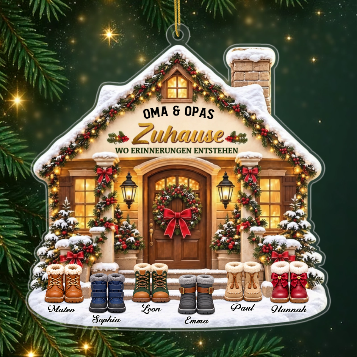 EnkelkinderWillkommen PersonalisiertesGeschenk_Acryl WeihnachtsanhangerFurGrosseltern6