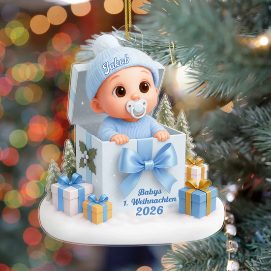 ErstesWeihnachten PersonalisiertesGeschenk_Acryl OrnamentFurEltern2