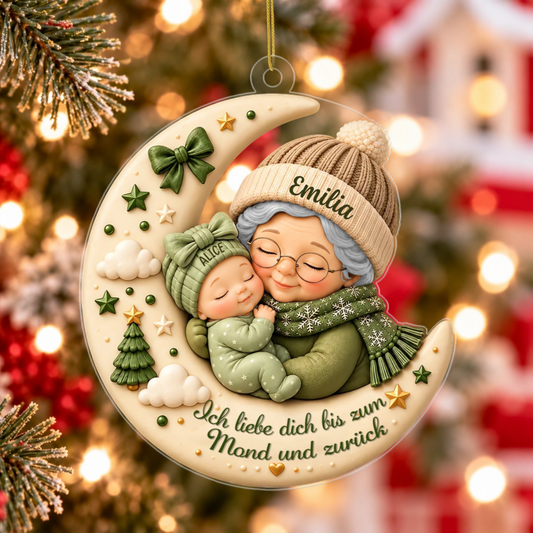 Erstes_Weihnachten_Als_Oma_Ich_Liebe_Dich_Bis_Zum_Mond_Und_Zur_ck_ _Personalisiertes_Geschenk_Acryl Weihnachtsanh_nger_F_r_Oma12