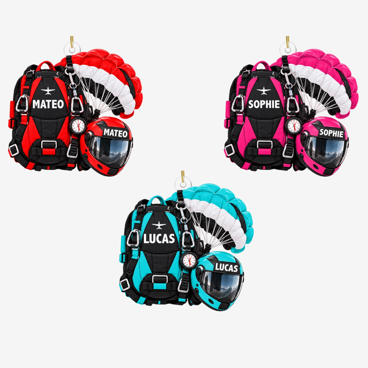 Fallschirmsprung Liebhaber_PersonalisiertesGeschenk Acryl OrnamentFurFallschirmsprung Fans2
