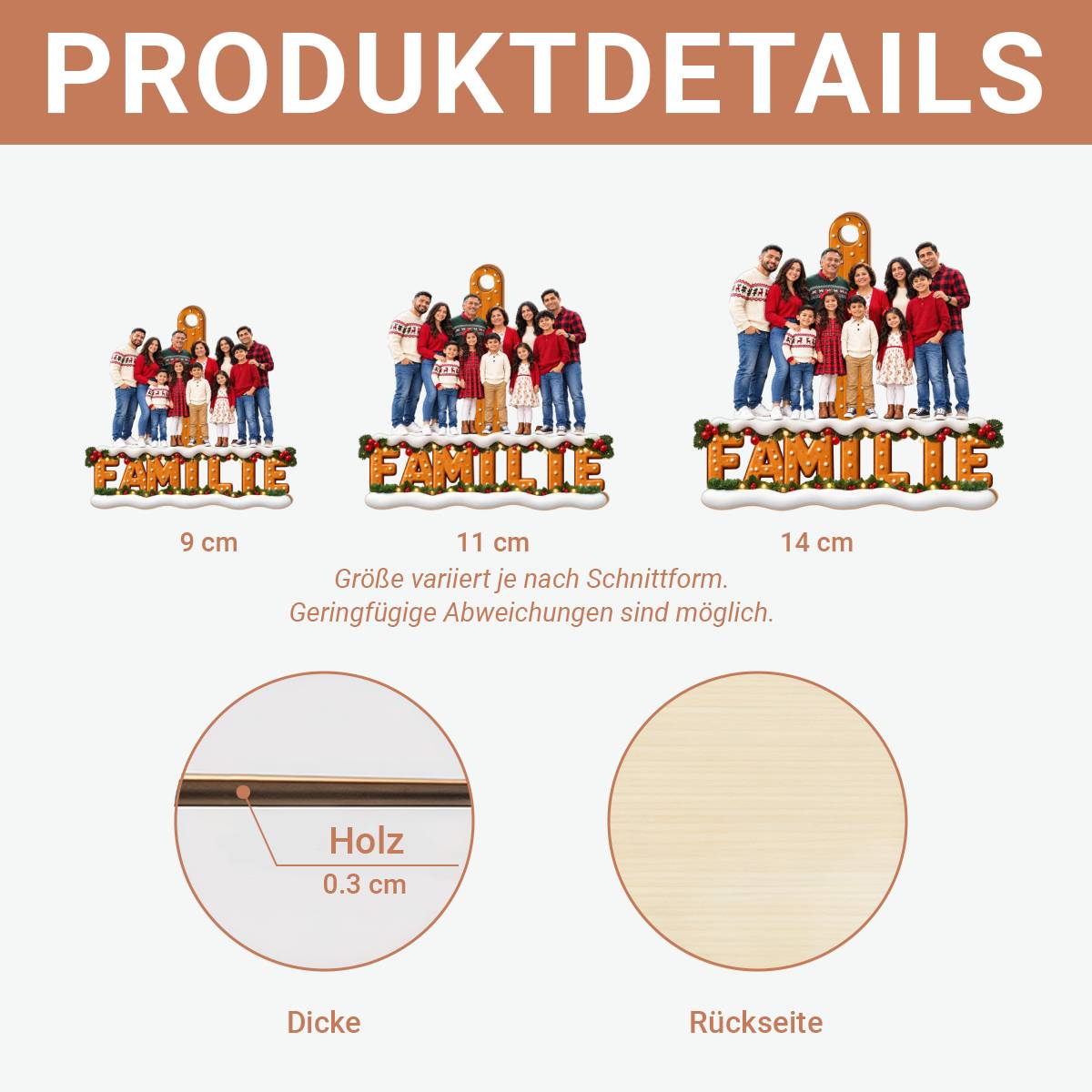 Familienfoto PersonalisiertesGeschenk_1 Schicht Holz OrnamentFurEltern_Grosseltern