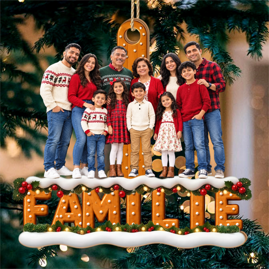 Familienfoto PersonalisiertesGeschenk_1 Schicht Holz OrnamentFurEltern_Grosseltern5