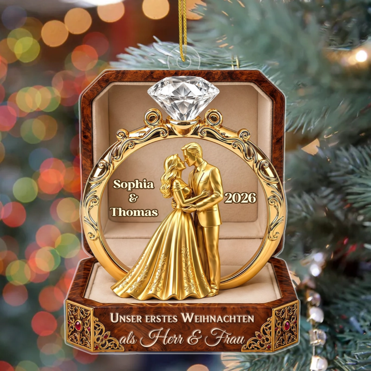 FurimmerbeginntdiesesWeihnachten_PersonalisiertesGeschenkAcryl OrnamentFurPaare_5