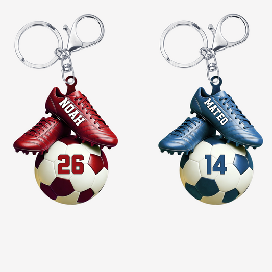 Fussballfan_PersonalisiertesGeschenk SchlusselanhangerAusAcrylFurFussballfans