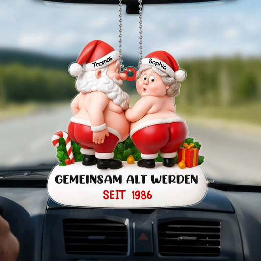 GemeinsamAltSeitDemWeihnachtsmann_PersonalisiertesGeschenkAcryl OrnamentFurPaare_2