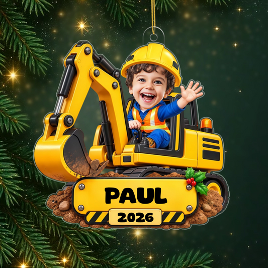 GrosseBauabenteuer_PersonalisiertesGeschenk Acryl OrnamentFurKinder