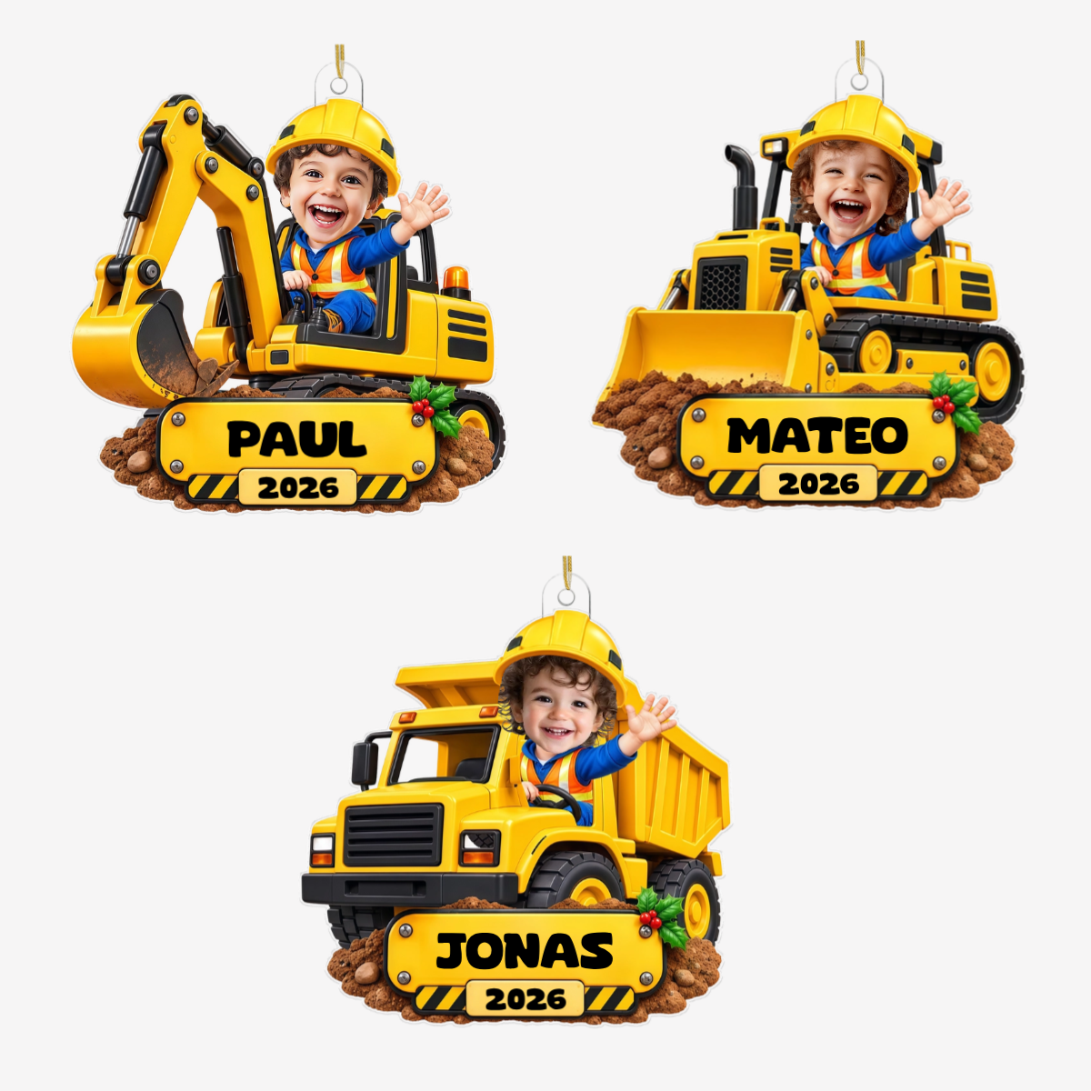 GrosseBauabenteuer_PersonalisiertesGeschenk Acryl OrnamentFurKinder2