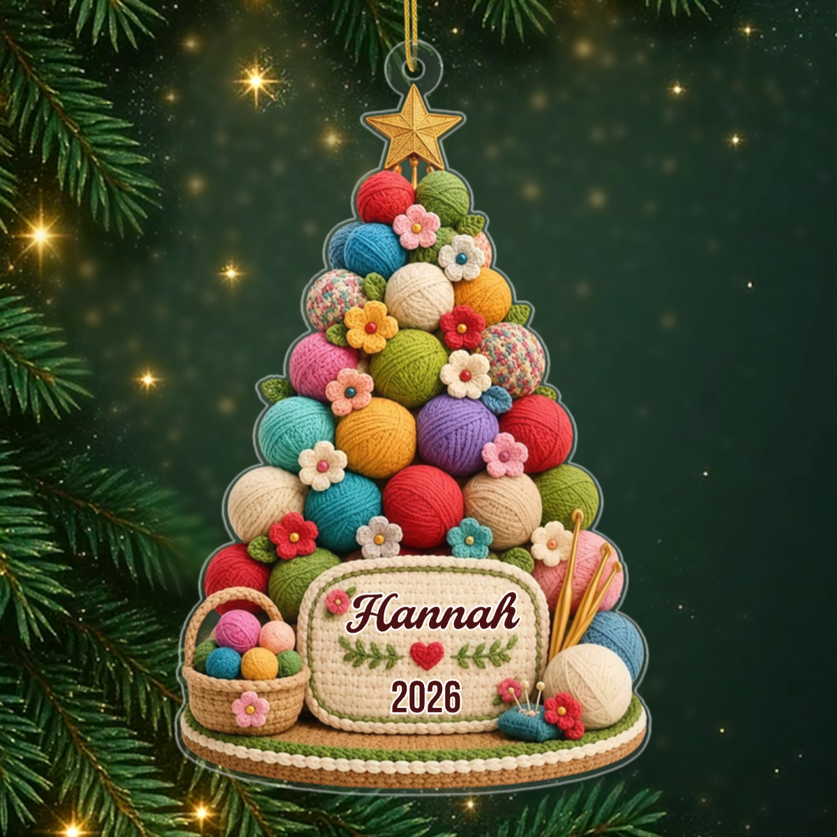 Hakelbaum PersonalisiertesGeschenk_Acryl WeihnachtsbaumschmuckFurFrauen5_685a3f5e 9558 4529 b427 c4061c552849