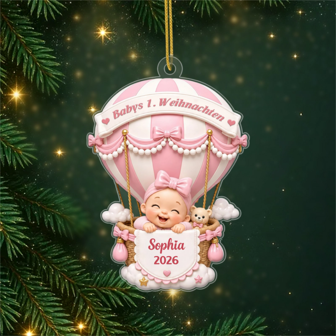 HeissluftballonZumErstenWeihnachtenDesBabys_PersonalisiertesGeschenkAcryl OrnamentFurNeugeborene_52d4ec39 0a0f 4350 8fc8 0d5f782e474a