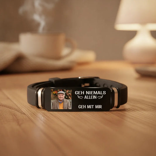 Ich_Bin_Immer_Bei_Dir_Foto Gedenkarmband_Personalisiertes_Geschenk_Graviertes_Armband_F_r_Familie_2