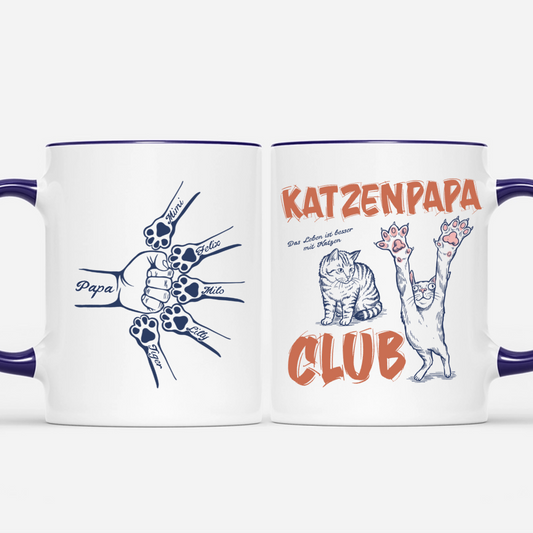 KatzenPapaClub PersonalisiertesGeschenkMugFurPapa_1