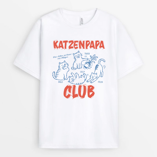 KatzenPapaClub PersonalisiertesGeschenkT shirtFurPapa_4