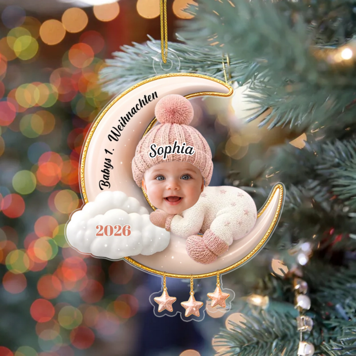 KleinerEngelFotoPersonalisieren_PersonalisiertesGeschenkAcryl OrnamentFurNeugeborene_2