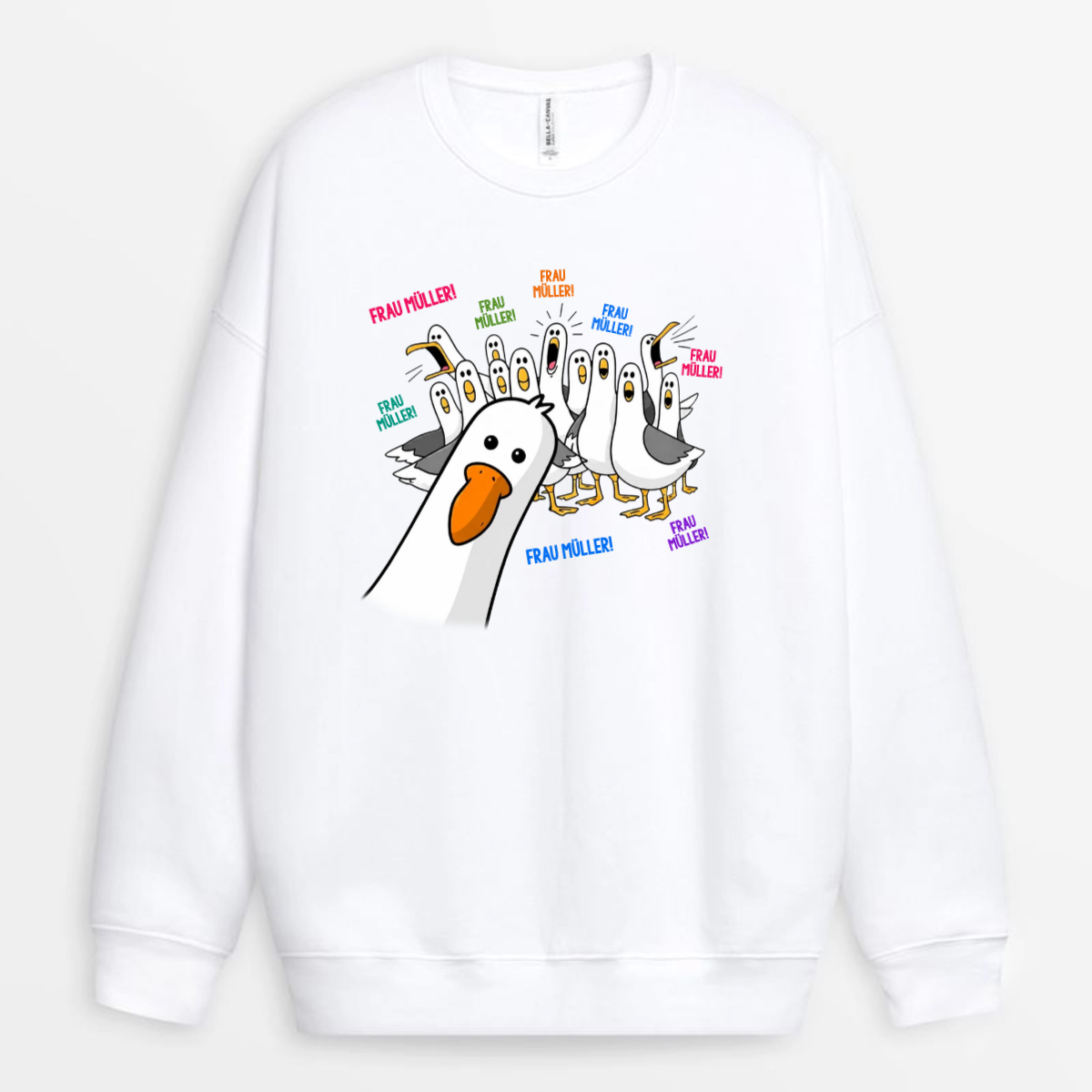 LustigeMowenRufenDenLehrernamenZumSchulanfang_PersonalisiertesGeschenkT ShirtFurLehrer_4