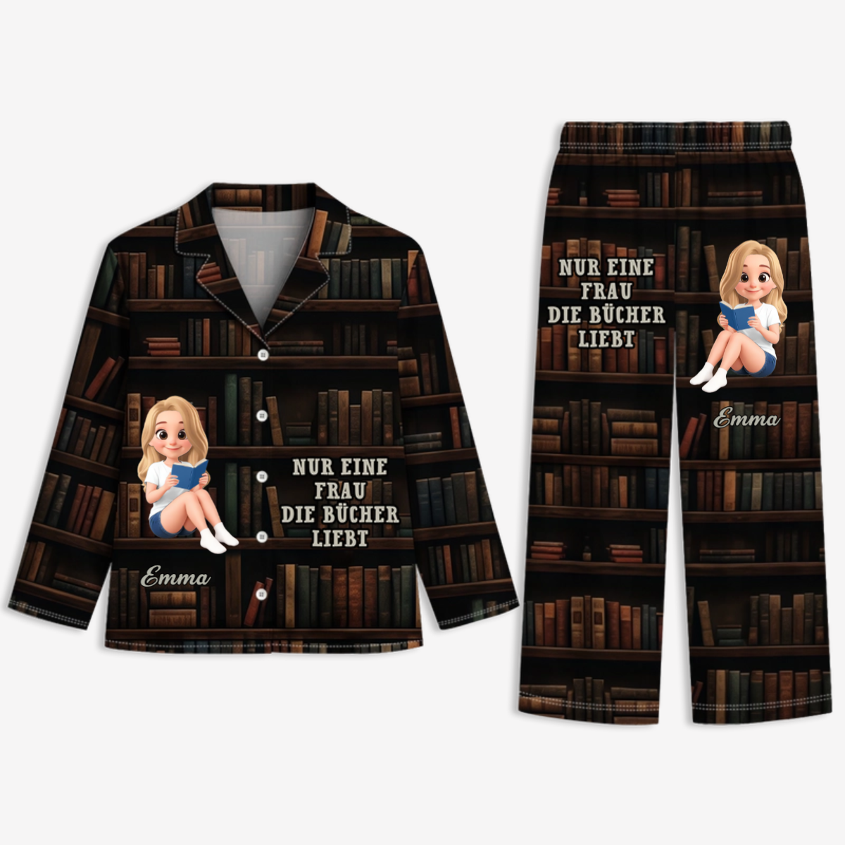 Madchen_DasBucherLiebt_PersonalisiertesGeschenk PyjamaFurLeserinnen1