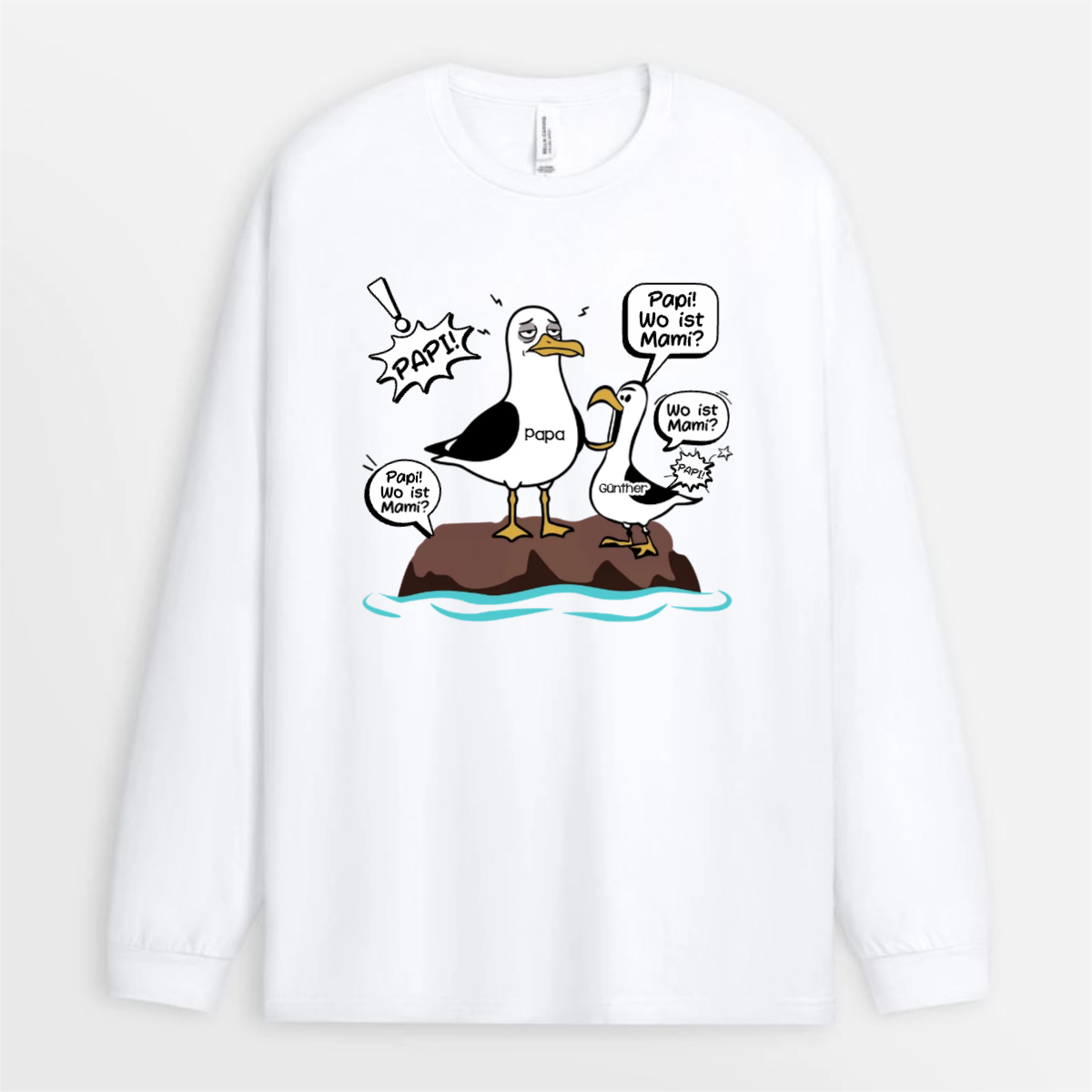 MowePapaPapaPapa WoistMama LustigesVatertagsgeschenk PersonalisiertesGeschenkT ShirtFurPapa_2