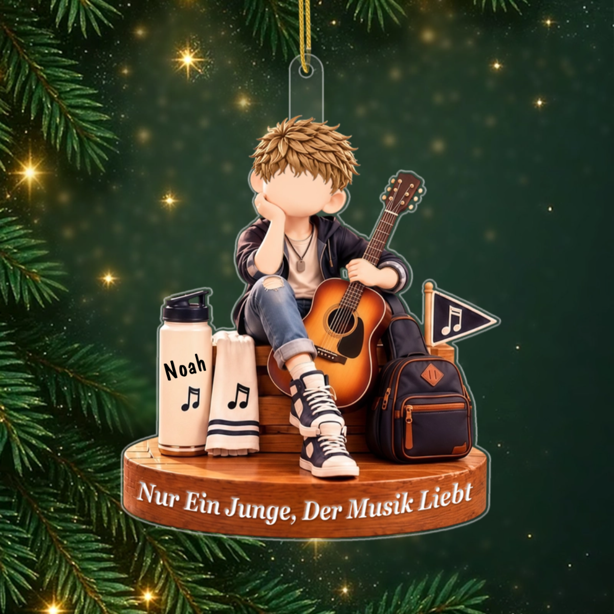 Musikliebhaber_PersonalisiertesGeschenk Acryl OrnamentFurMusikschuler