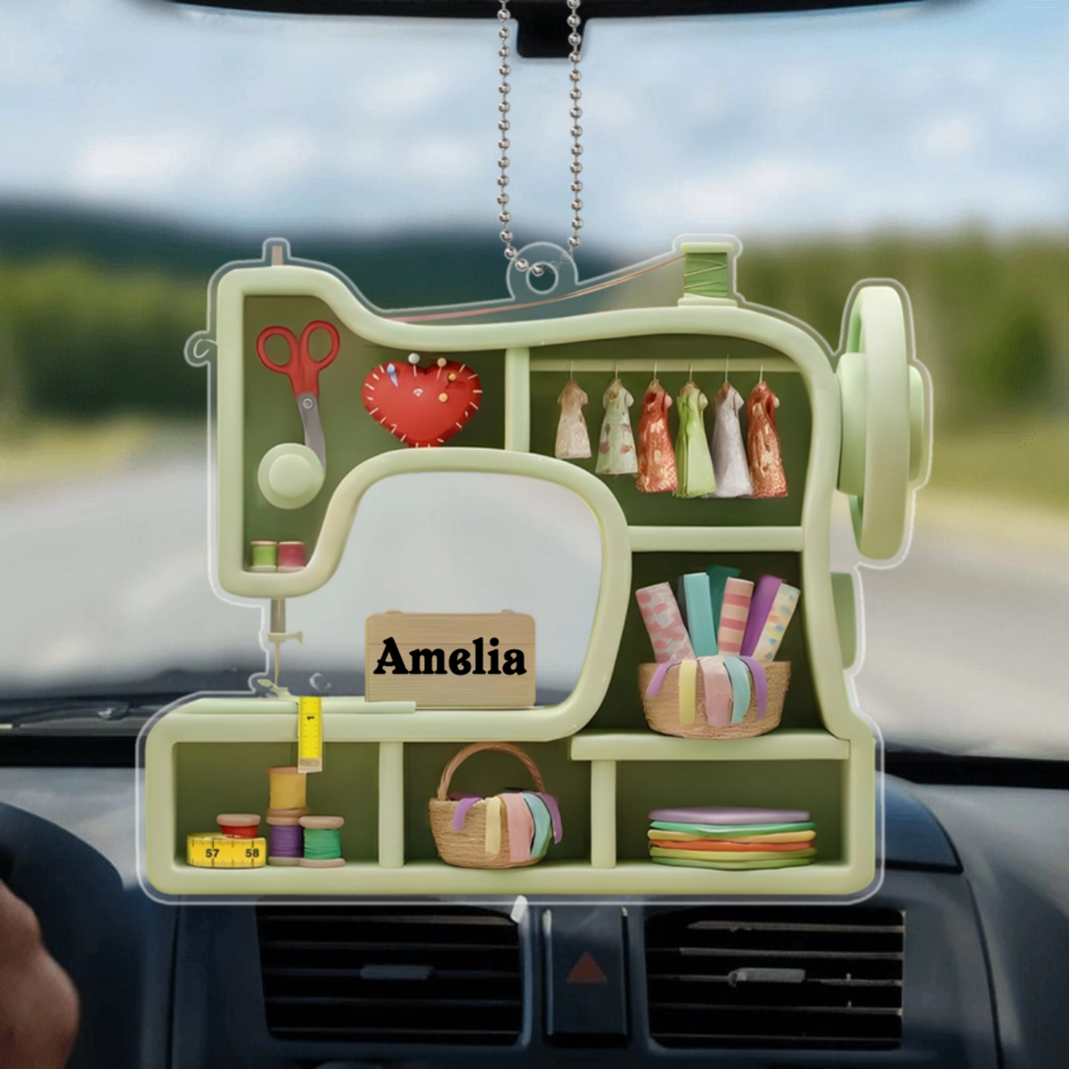 Nahmaschinen_PersonalisiertesGeschenk OrnamentFurNahbegeisterte
