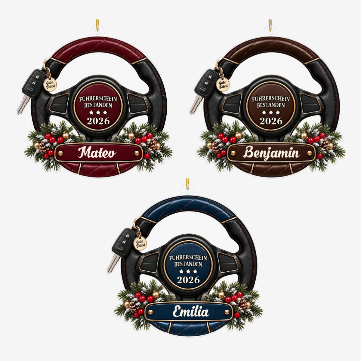 NeuerFahrer_PersonalisiertesGeschenk Acryl OrnamentFurFahranfanger2