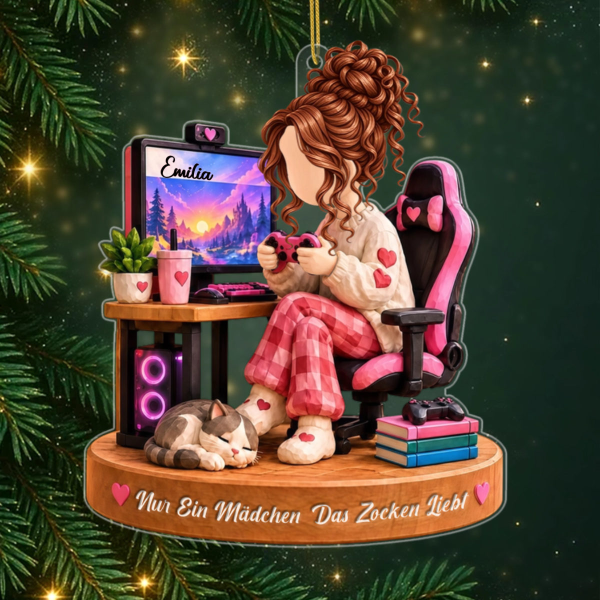 Nur_Ein_M_dchen_Das_Gaming_Liebt_ _Personalisiertes_Geschenk_Acryl_Christbaumschmuck_F_r_Gamerinnen4