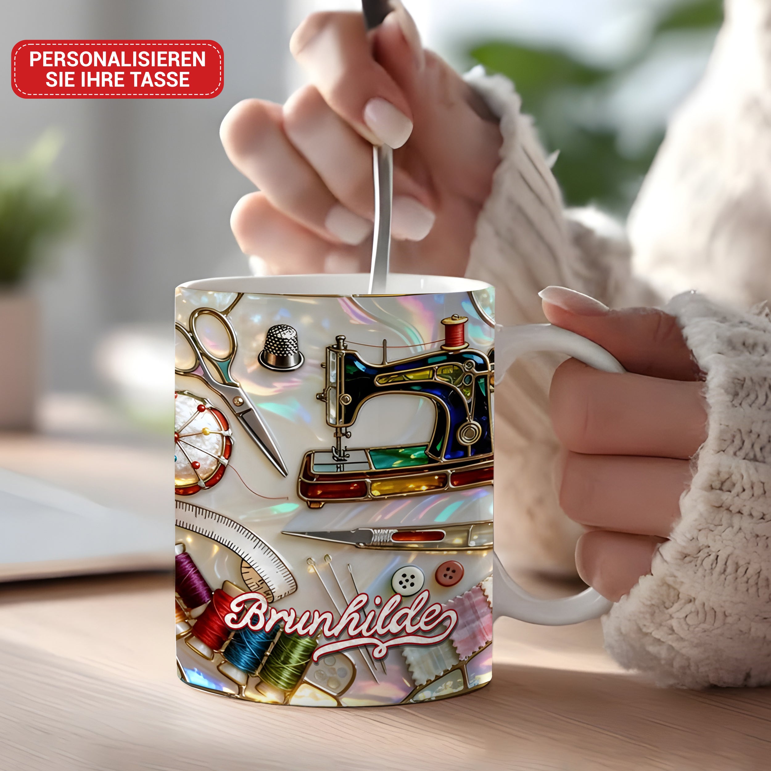 PersonalisierteNah TassefurHobbyschneiderinnen EinzigartigesGeschenkfurNah Fans2