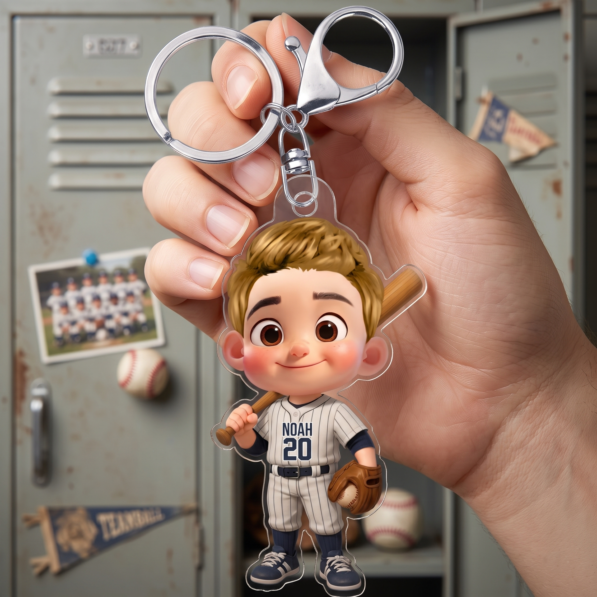 PersonalisierterBaseballspieler_PersonalisiertesGeschenkAcryl SchlusselanhangerFurBaseballspieler
