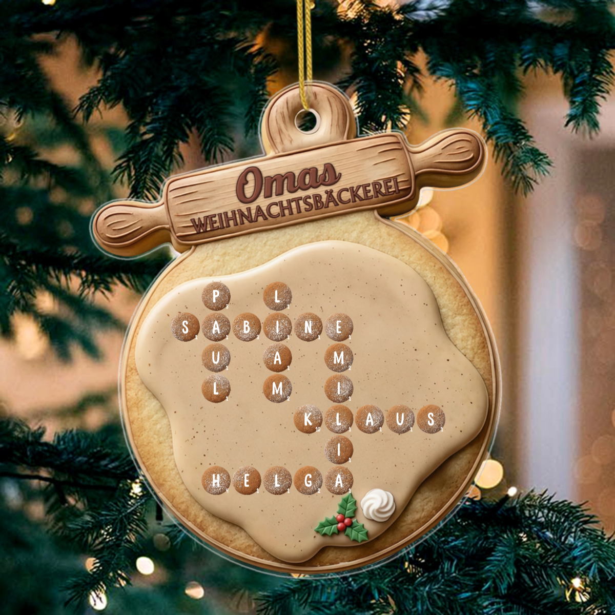 PersonalisierterKekseKreuzwortratselWeihnachtsschmuck PersonalisiertesGeschenkGeschenkFurMama_Oma_1