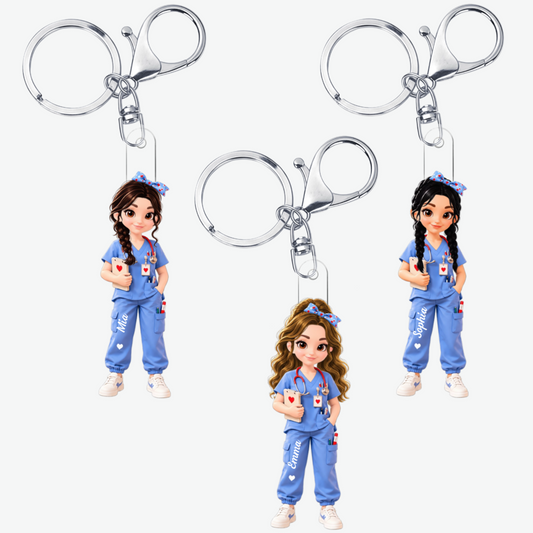 Pflegekraft PersonalisiertesGeschenk_Acryl SchlusselanhangerFurPflegekrafte5
