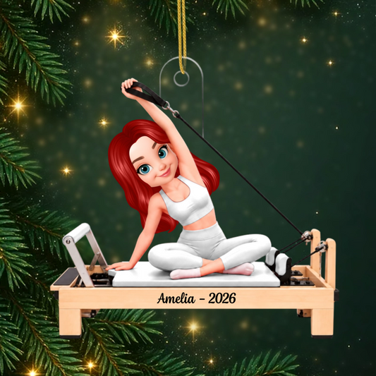 Pilates_M_dchen_Mit_Wunschname_ _Personalisiertes_Geschenk_Acryl Ornament_F_r_Pilates Liebhaberinnen 2