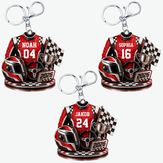 Rennsport Liebe PersonalisiertesGeschenk_Acryl SchlusselanhangerFurRennfahrer5