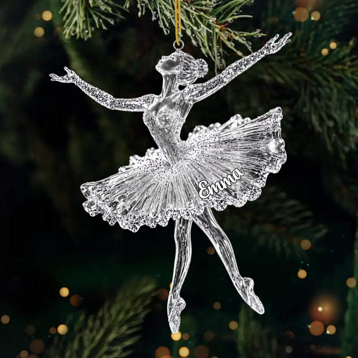TanzendeBallerina_PersonalisiertesGeschenkAcryl OrnamentFurTanzerinnen_Ballettfans