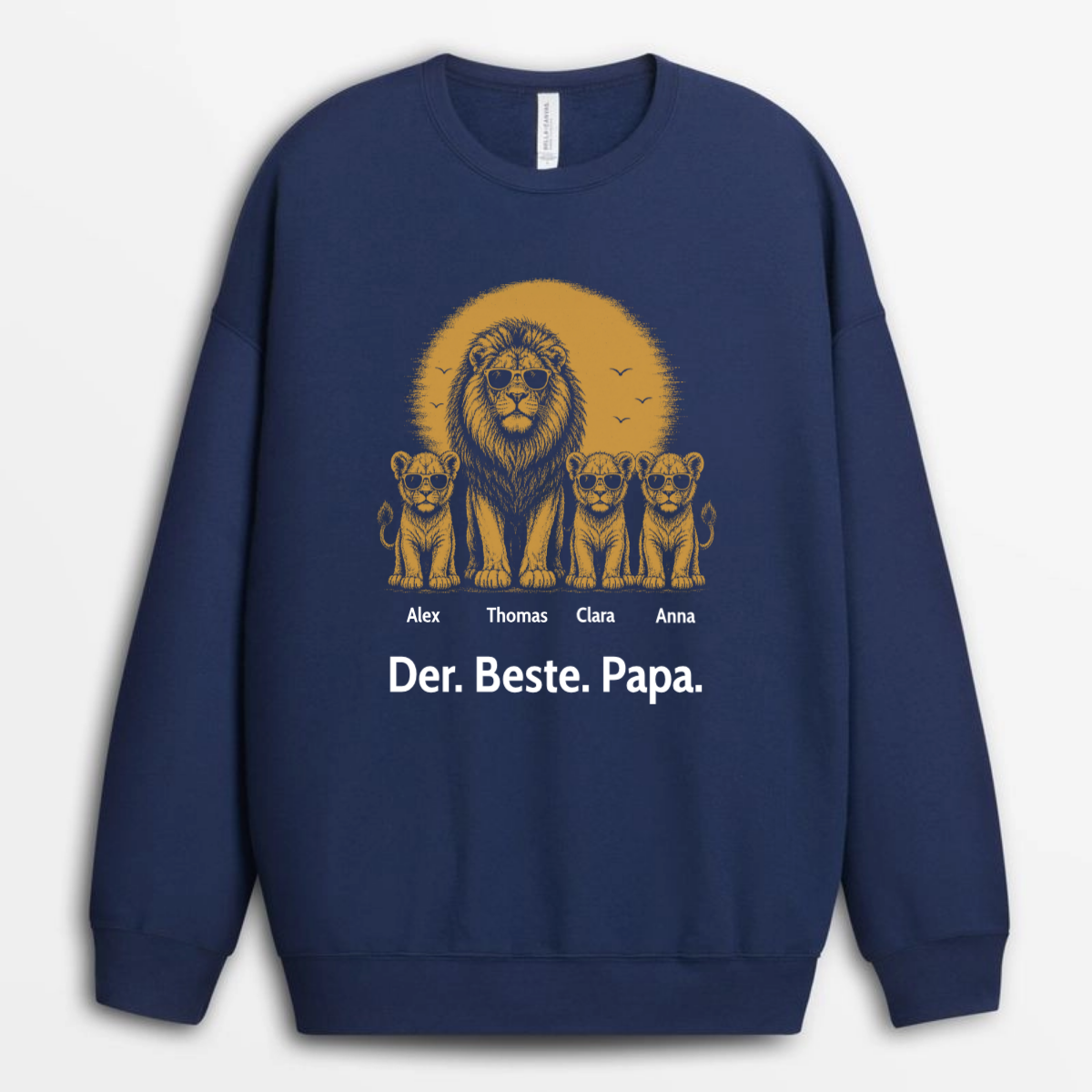 VintageLowenPapaMitKindern3