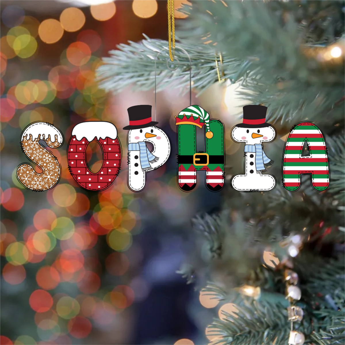 Weihnachtsname_Personalisierter_Acryl Ornament_4