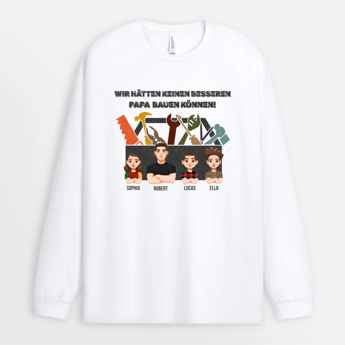 WirHattenKeinenBesserenPapaBauenKonnen_PersonalisiertesGeschenkT ShirtFurIhn_Papa_Opa_2