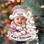 BabyErstesWeihnachtenmitFoto_PersonalisiertesGeschenkAcryl OrnamentFurKinder