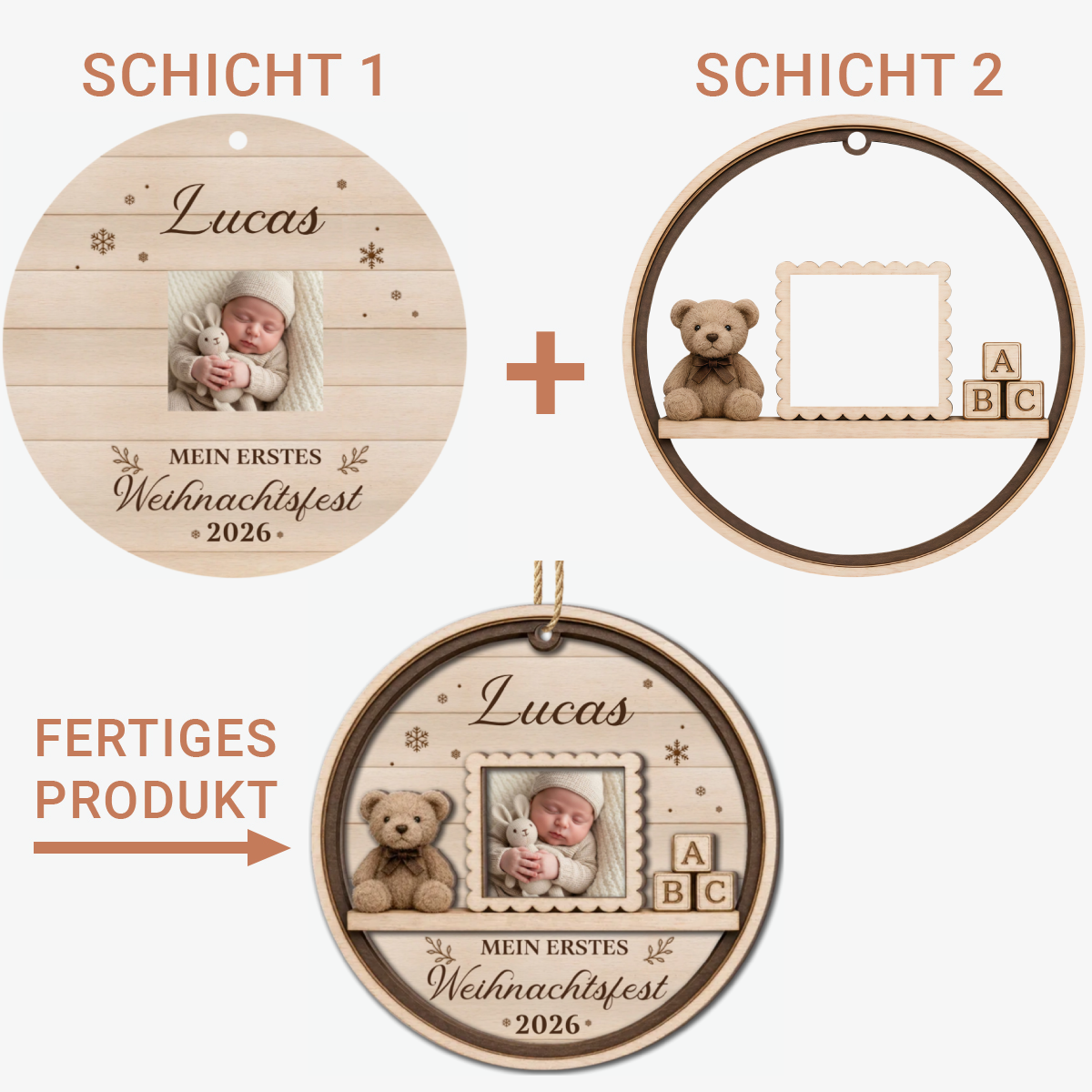 Baby_sErsteWeihnachtenMitFoto_PersonalisiertesGeschenk2 SchichtHolz OrnamentFurBabys_3