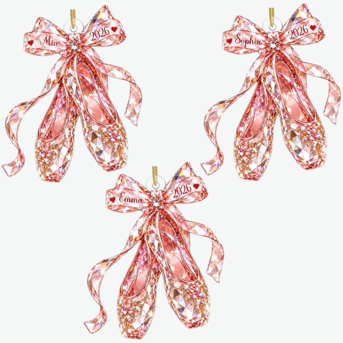 Ballettschuhe PersonalisiertesGeschenk_Acryl WeihnachtsanhangerFurBalletttanzerinnen6