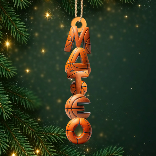 Basketball Liebhaber_ _Personalisiertes_Geschenk_1 Schicht Holz Ornament_Fur_Basketballfans_4