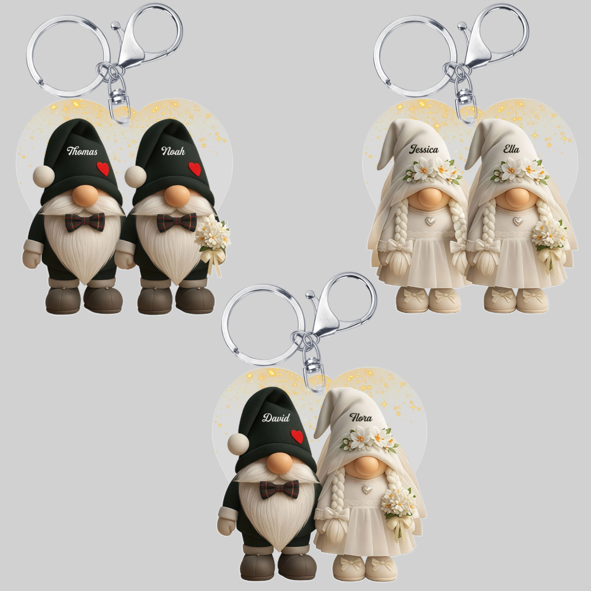 BrautpaarmitBlumen_PersonalisierteGeschenkideeAcryl SchlusselanhangerfurParchen_229379e8 a15c 4ba6 b92f c0c67e3b1b87