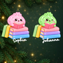 Bucher UndDumpling Liebhaber_PersonalisiertesGeschenk Acryl OrnamentFurBucherliebhaber1