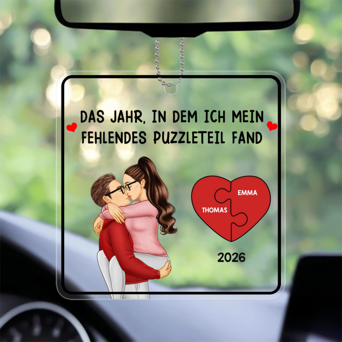 DasJahr_InDemIchMeinFehlendesPuzzleteilFand_PersonalisiertesGeschenkHange OrnamentFurPaare_5