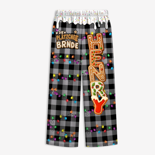 Die_Platzchen_Bande_Name_Personalisiertes_Geschenk_ _Lounge_Hose_Fur_Die_Familie