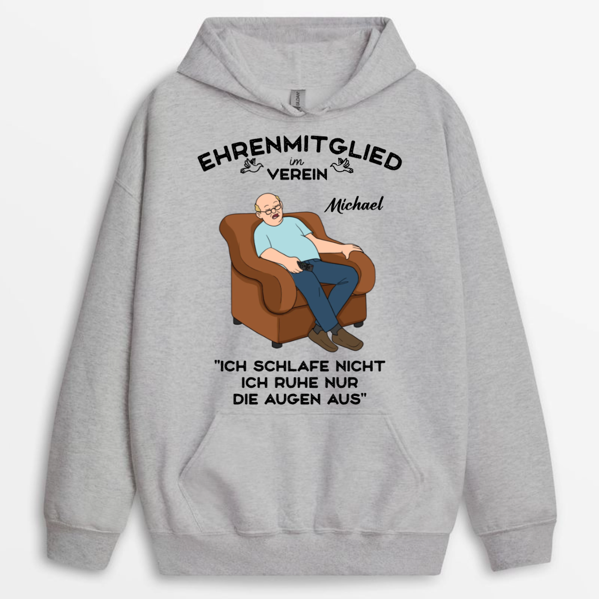 EhrenmitgliedImVerein_IchSchlafeNicht_IchRuheNurDieAugenAus_ LustigesVatertagsgeschenk PersonalisiertesGeschenkT ShirtFurOpa_Papa_2