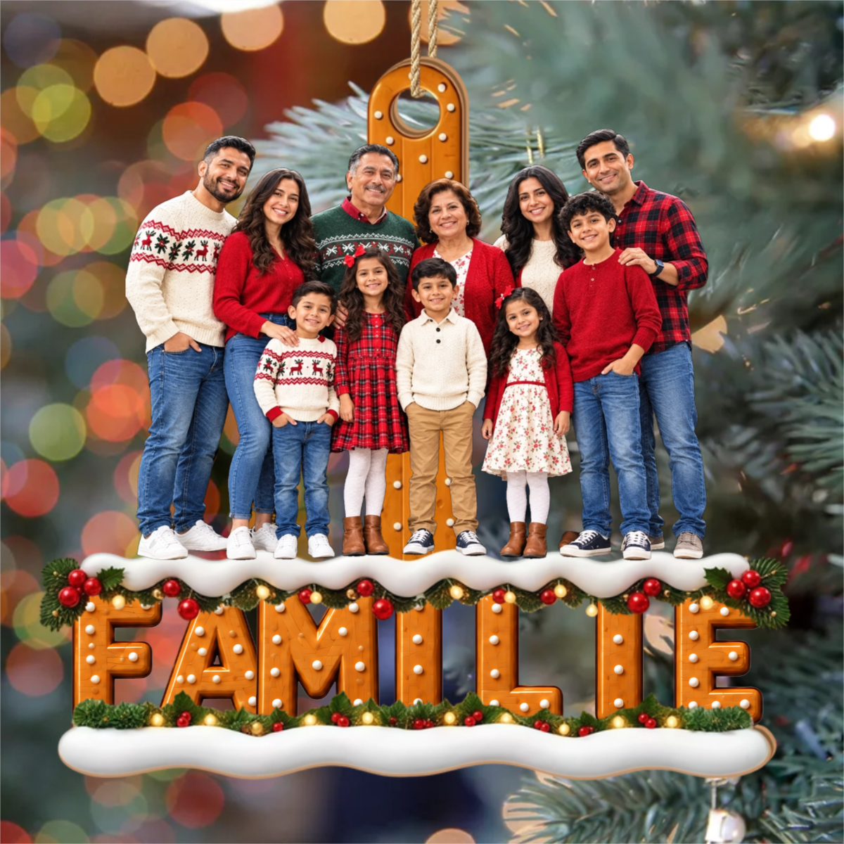 Familienfoto PersonalisiertesGeschenk_1 Schicht Holz OrnamentFurEltern_Grosseltern6