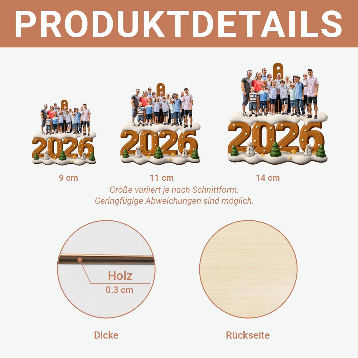 Familienfoto_ _Personalisiertes_Geschenk_1 Schicht Holz Ornament_F_r_Familien
